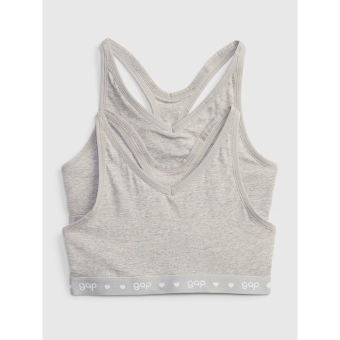 儿童 Gap 徽标工字背文胸（2 件装）