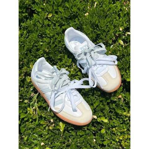 Adidas浅浅的蓝 好清新 Samba OG 大童鞋