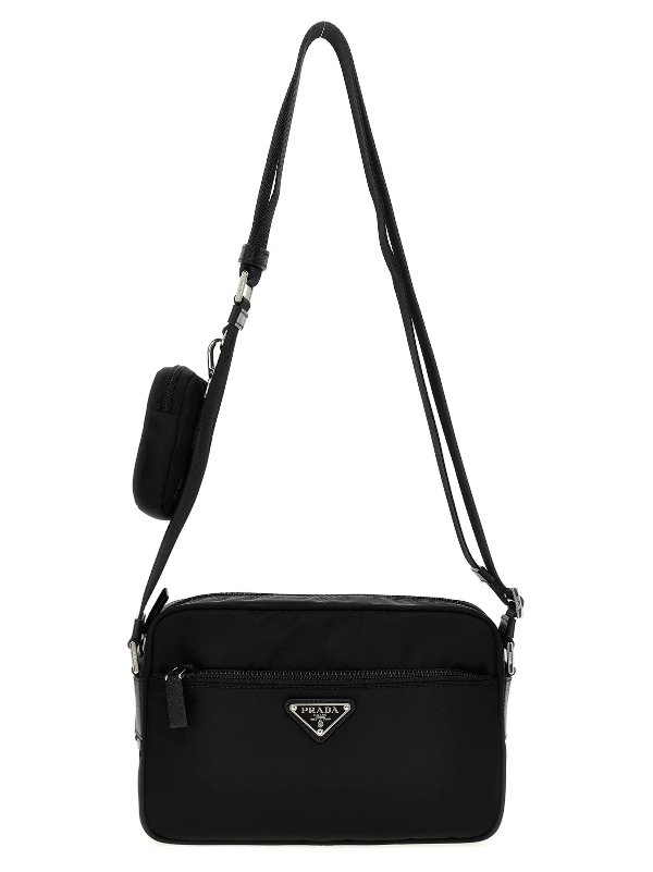 徽标标牌拉链单肩包