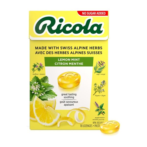  柠檬薄荷喉糖 18片 无糖
