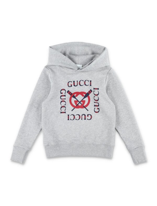  儿童印花连帽衫