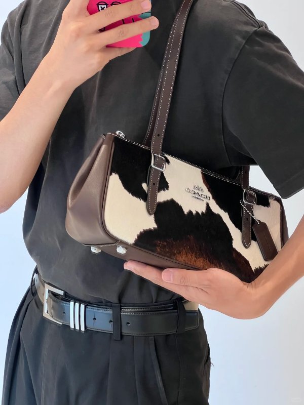 Asher 牛皮纹单肩包