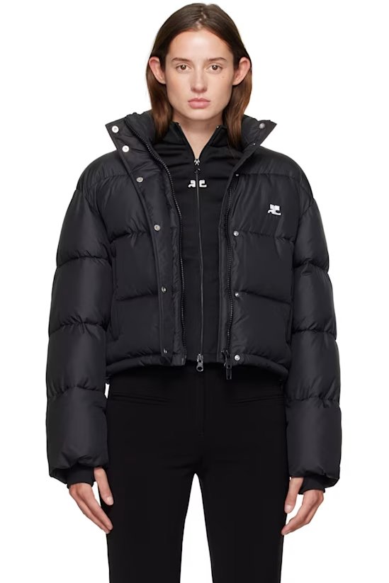 Black 短款羽绒外套