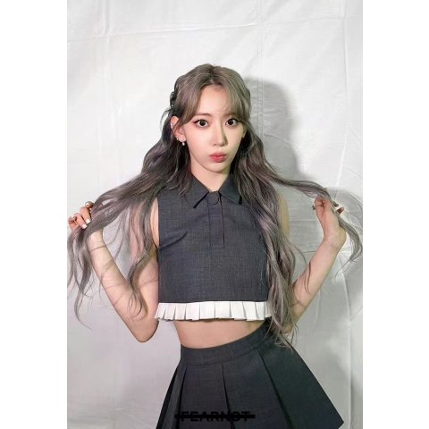 Gray 圆领短上衣 