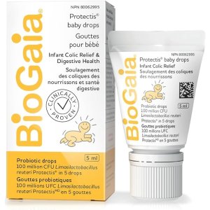 助于缓解宝贝的肠绞痛，减少半夜哭闹的频率BioGaia 小儿益生菌5ml