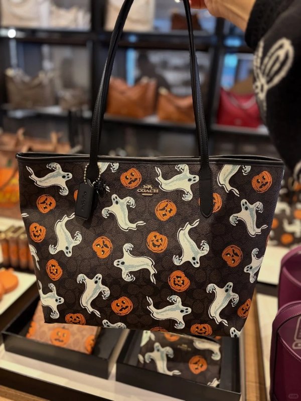 Coach 万圣节手提包 帆布