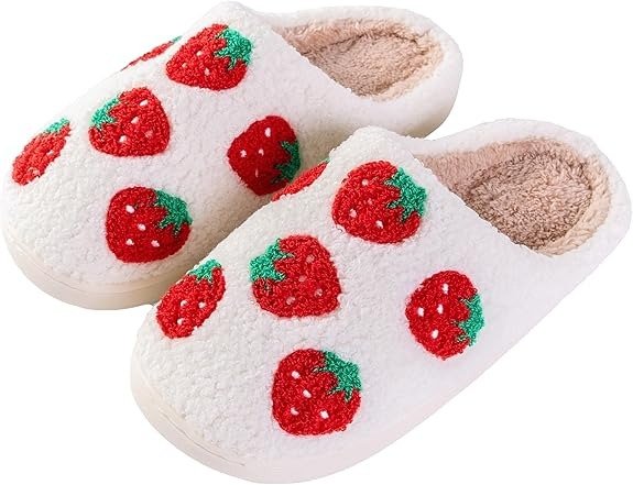 草莓女士棉拖鞋 防滑