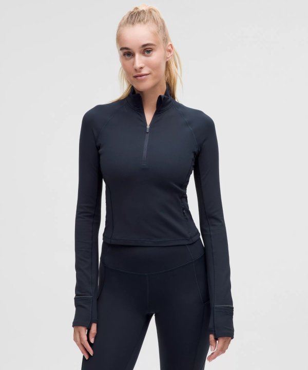 Lululemon Cropped 半拉链上衣