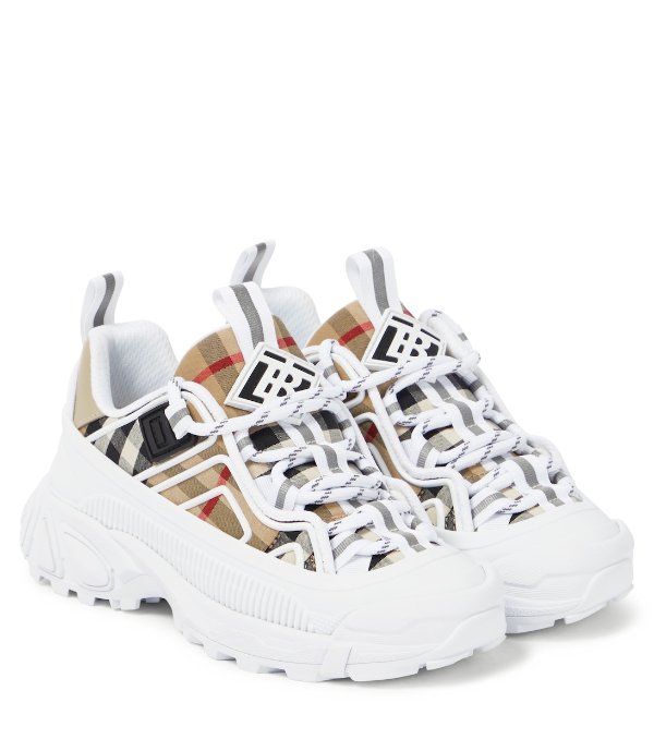 Vintage Check 帆布运动鞋