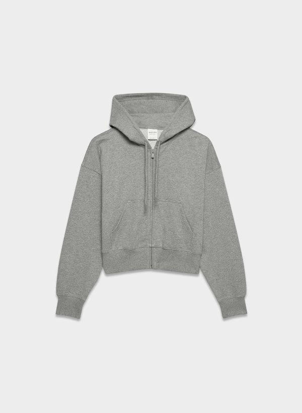 Sweatfleece 宽松拉链帽衫