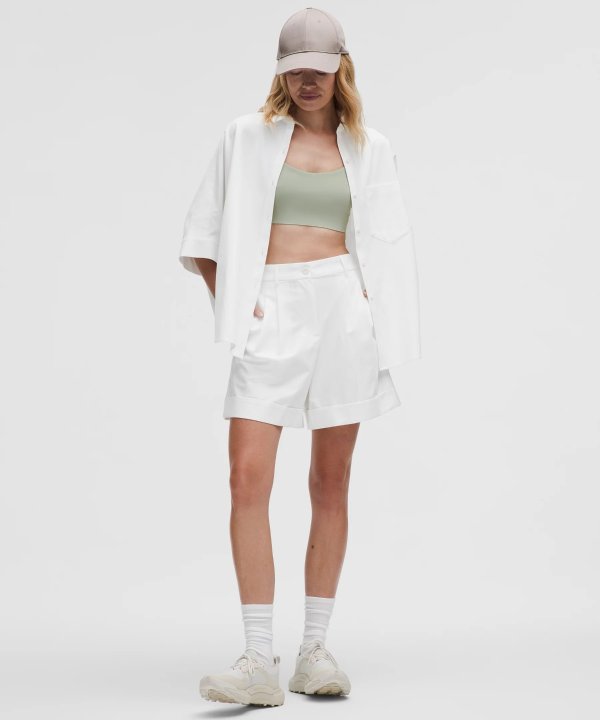 LuluLinen 高腰短裤 6英寸