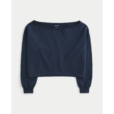 Easy 双肩露肩卫衣