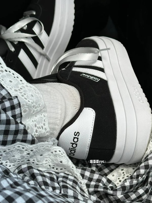 adidas VL Court 大童厚底鞋