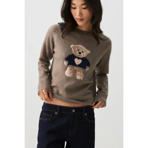 Raglan 豹纹针织衫