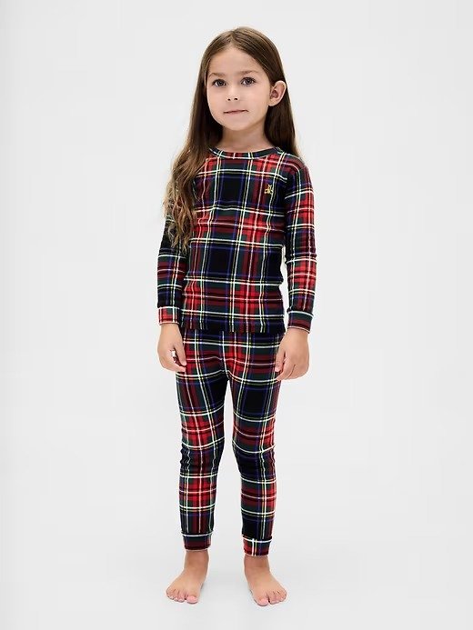 儿童有机棉刷毛睡衣2件套