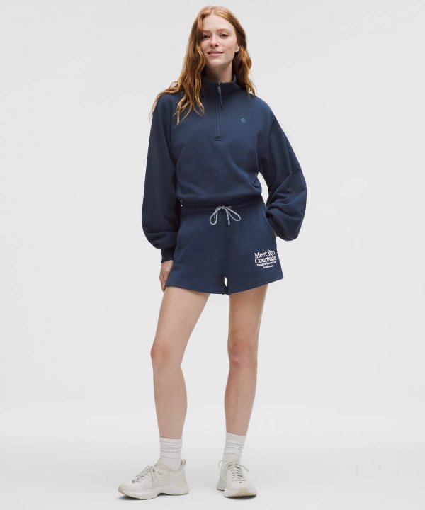 French Terry 网球短裤 中腰