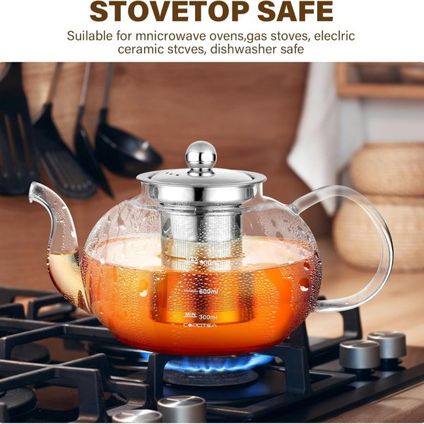COPOTEA 1.2L 带茶漏玻璃茶壶