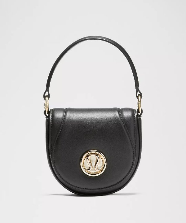 Leather Mini 单肩包 黑色