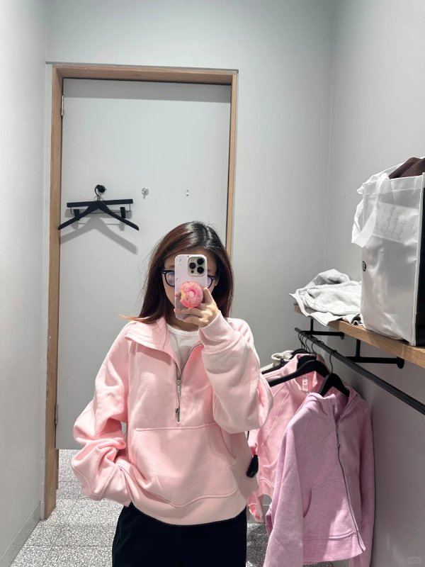 Scuba 长款半拉链高领卫衣