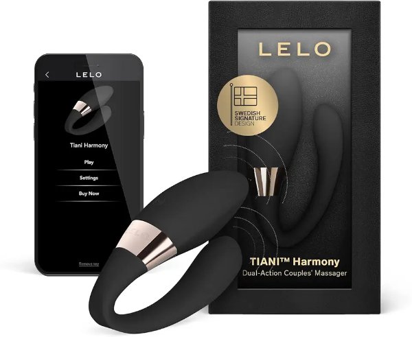 LELOTIANI Harmony 黑色情侣振动器