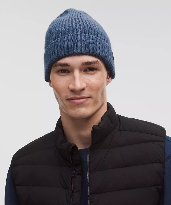 Close-Fit 羊毛混纺螺纹帽