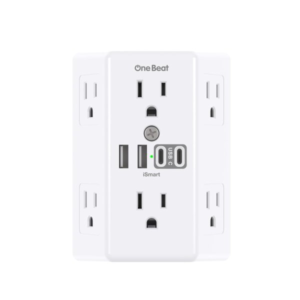 One Beat多功能插线板 6插座+4 USB充电口