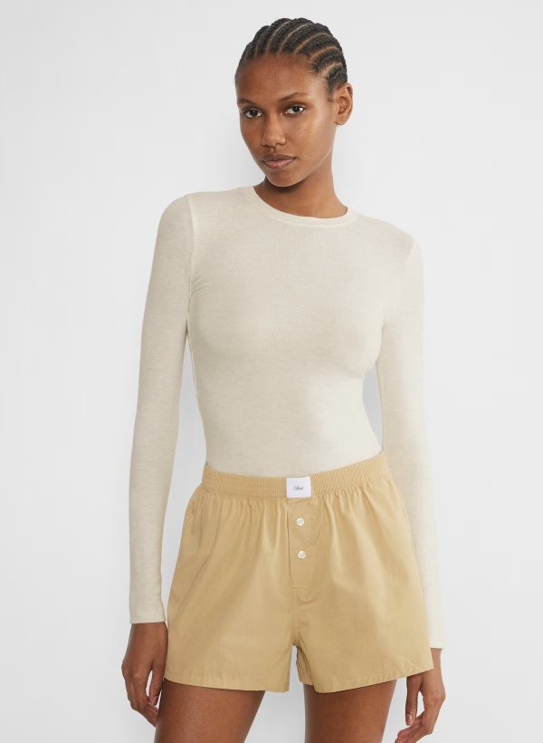 Dally 波普林平角短裤