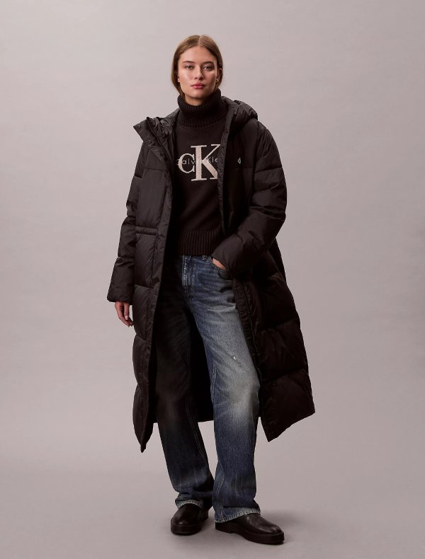 防水防风长外套