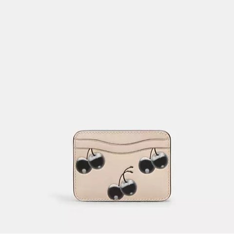 Wavy 樱桃皮革卡包