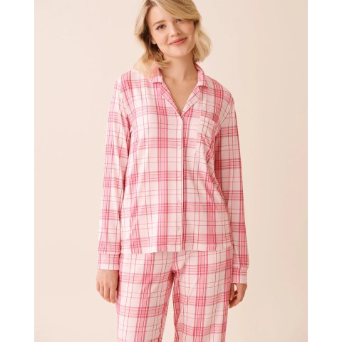 Pink 格纹超柔衬衫