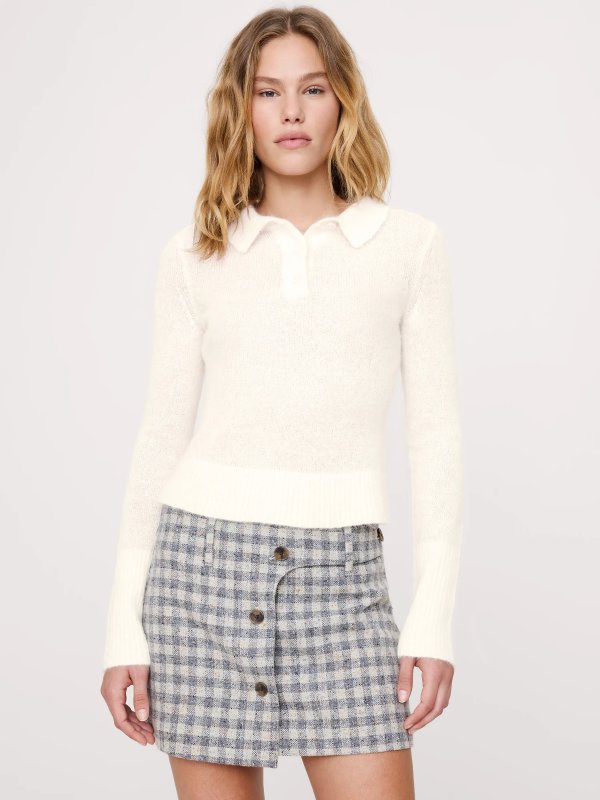 意大利羊驼毛混纺针织衫