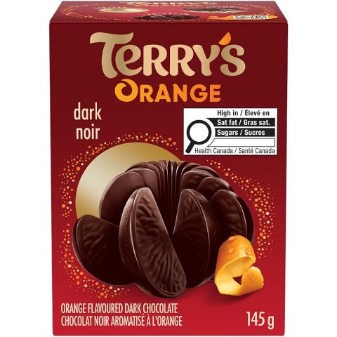 Terry’s 橙味黑巧克力 145克