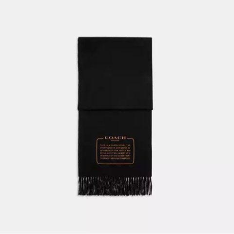 Embroidered 羊绒围巾