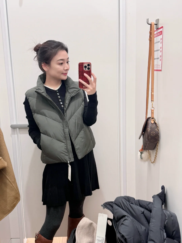 PUFFTECH 女短款马甲