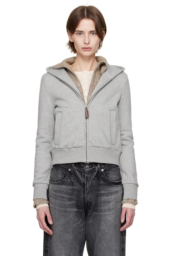 Gray 连帽卫衣 加绒 L码