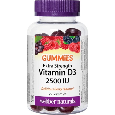 Webber Naturals D3 软糖 75粒