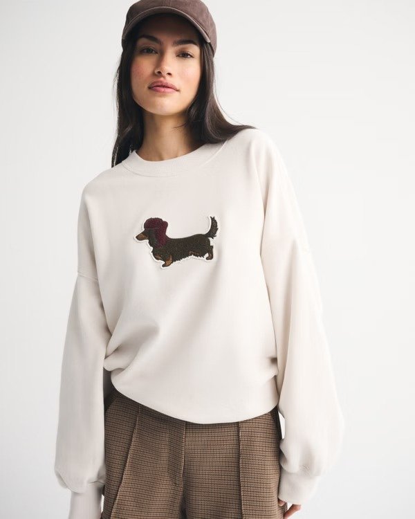 腊肠狗圆领卫衣