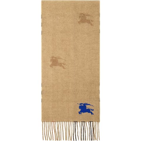 EKD 格纹羊绒围巾 卡其色