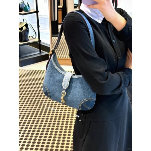 Hamptons Hobo手袋 牛仔布