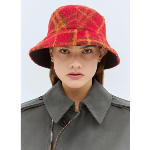 Burberry双面羊羔绒渔夫帽