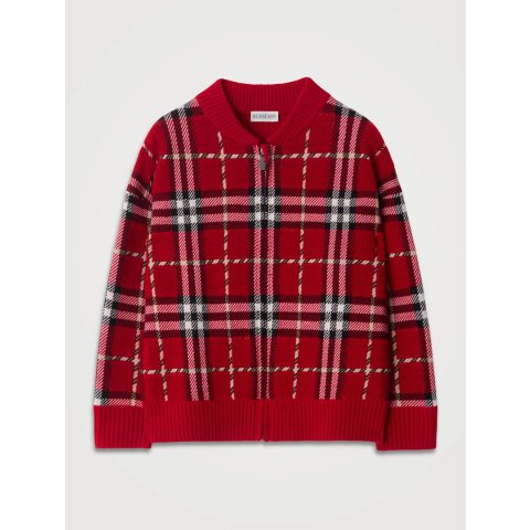 Check 羊毛飞行夹克