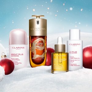 今晚截止：Clarins 限定双萃精华$163(值$275) UV防晒霜$50