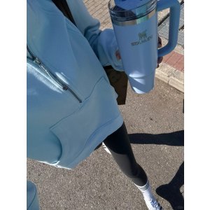 Scuba 半拉链高领加大码上衣