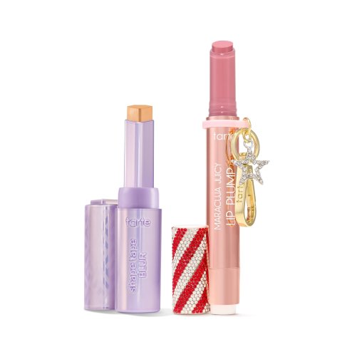 Tarte价值$82 相当于3.6折！ Shape Tape 遮瑕棒套装 果汁唇膏+遮瑕棒