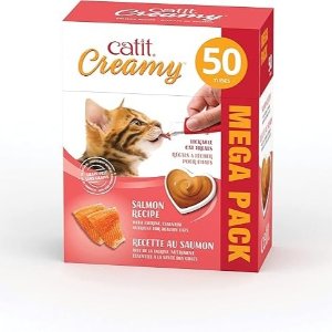 史低价：Catit Creamy 软舔猫条｜三文鱼口味 50支家庭装