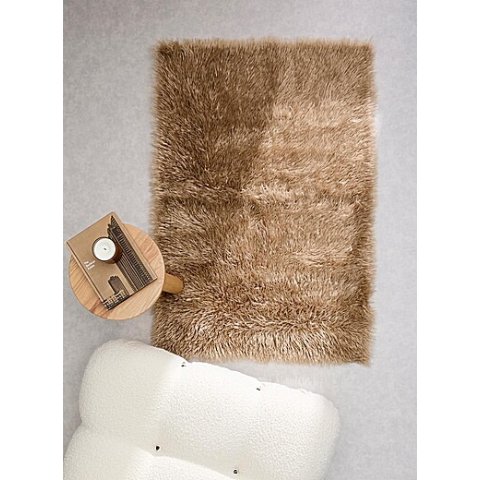 长毛仿皮毯 90x130cm