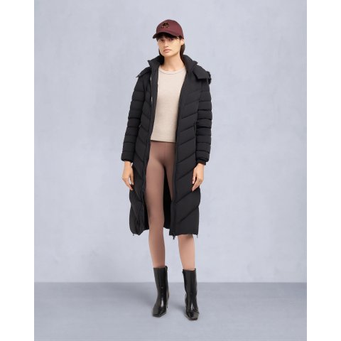 Moose Knuckles800蓬，羊毛饰边可拆卸COOPER LAKE 皮毛拼接派克大衣