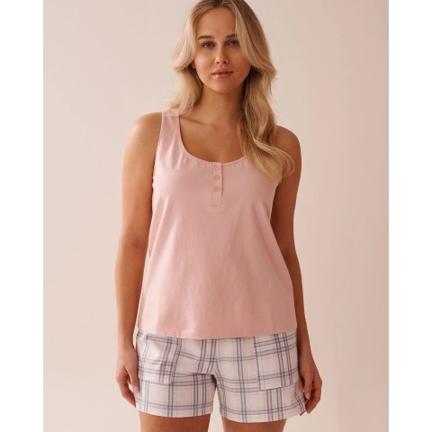 Cotton Henley 女士背心