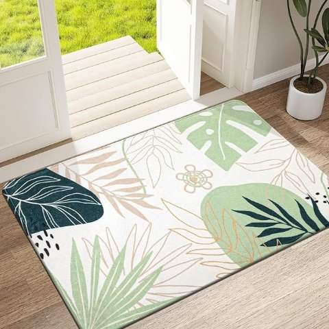 绿色叶子款地垫
