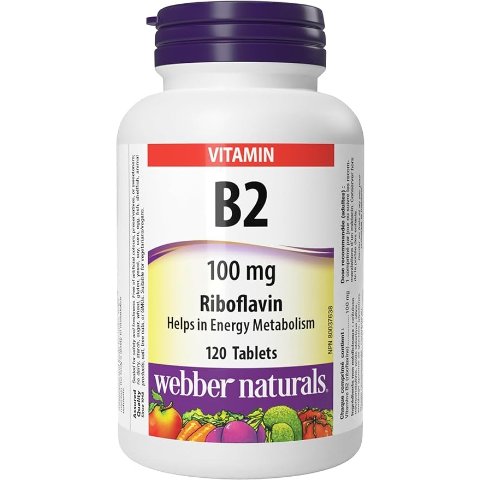 Webber Naturals 维生素B2 100mg 120片